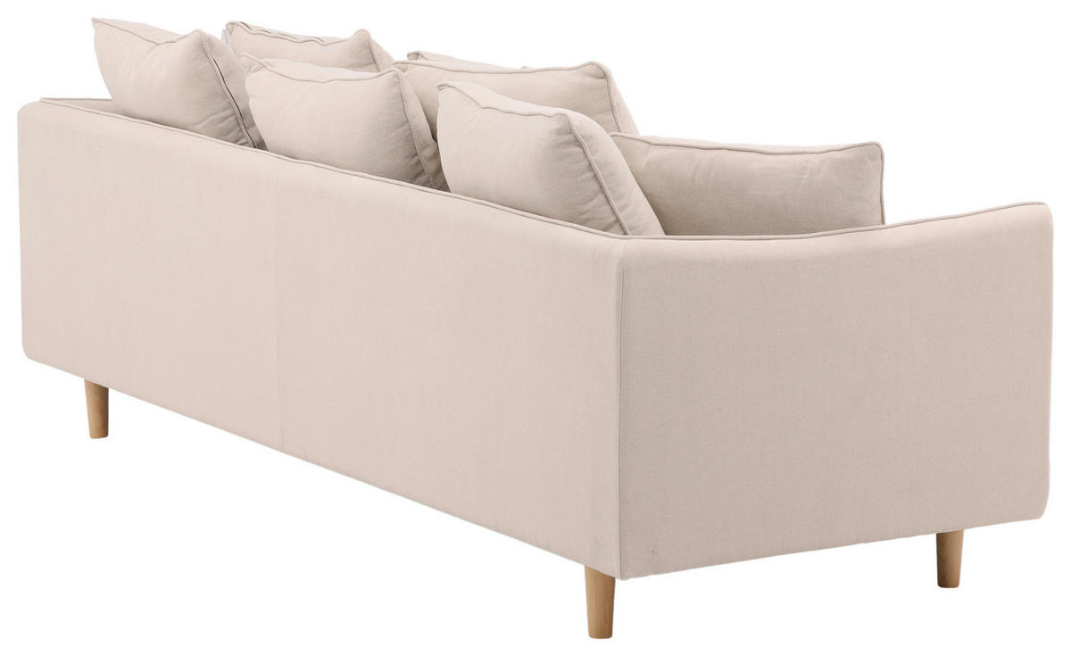 2-SITZER-SOFA in Beige  - Beige, Design, Holz/Textil (240/91/92cm) - Livetastic