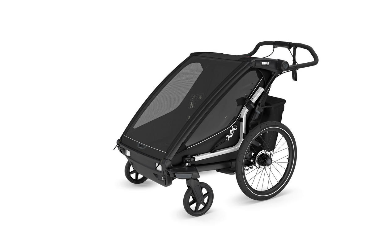 FAHRRADANHÄNGER   Chariot Sport2 dbl  - Schwarz, Basics, Textil/Metall (88/34/73cm) - Thule