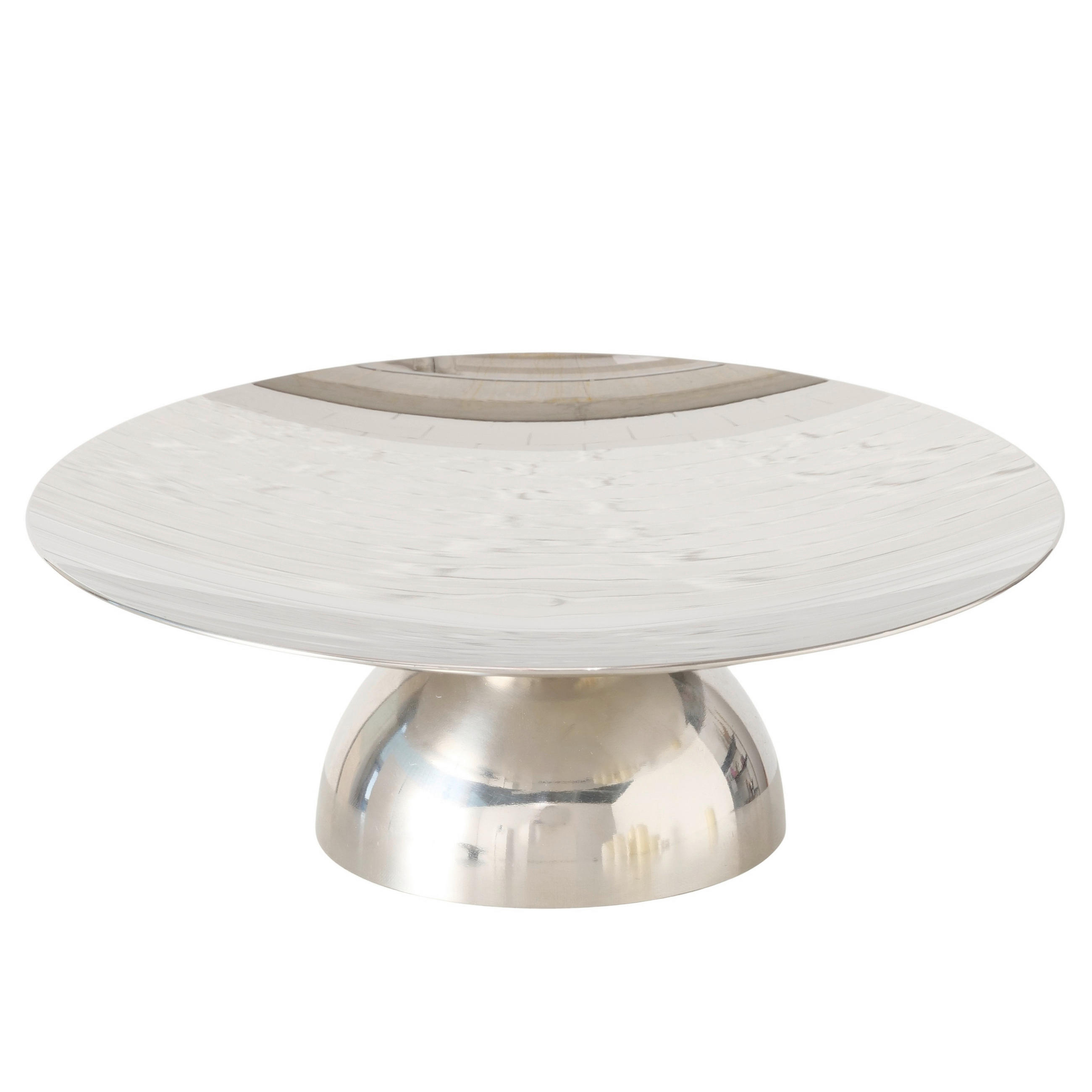 DEKOSCHALE - Silberfarben, Basics, Metall (22/22/7,5cm) - Boltze Home