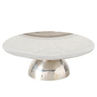 DEKOSCHALE - Silberfarben, Basics, Metall (22/22/7,5cm) - Boltze Home