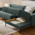 ECKSOFA in Chenille Waldgrün  311/167 cm  - Waldgrün/Schwarz, Design, Textil/Metall (311/167cm) - Xora