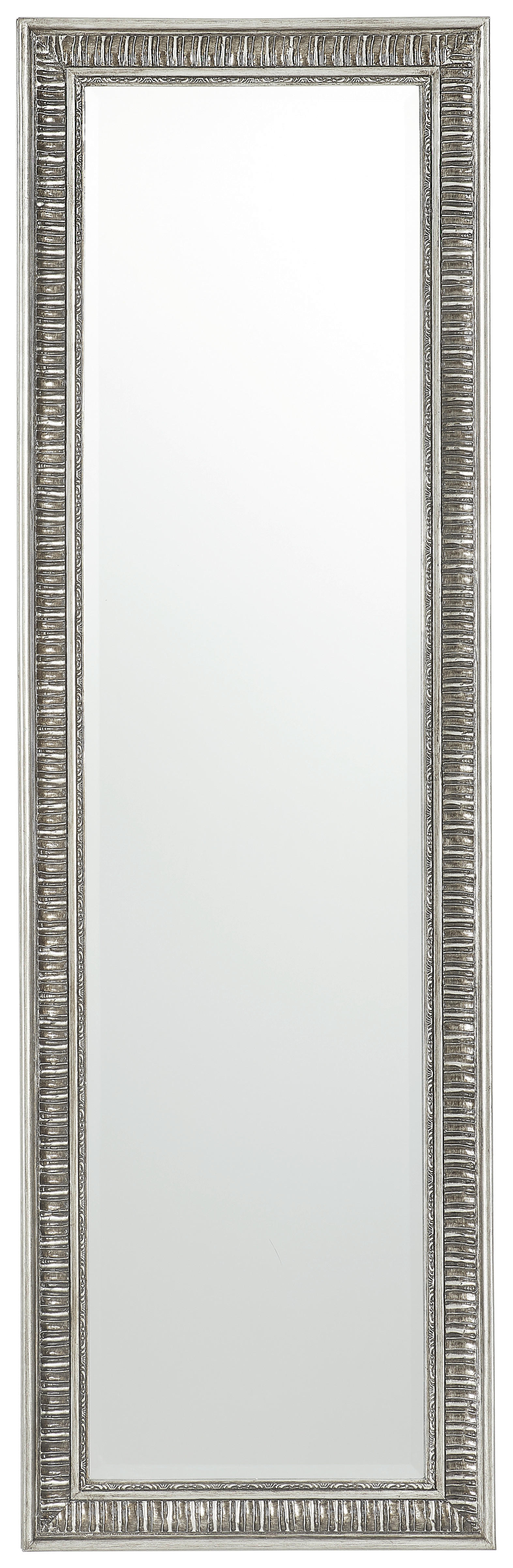 STENSKO OGLEDALO, 132/40,5/3 cm steklo  - srebrne barve, Trendi, steklo/leseni material (132/40,5/3cm) - Xora