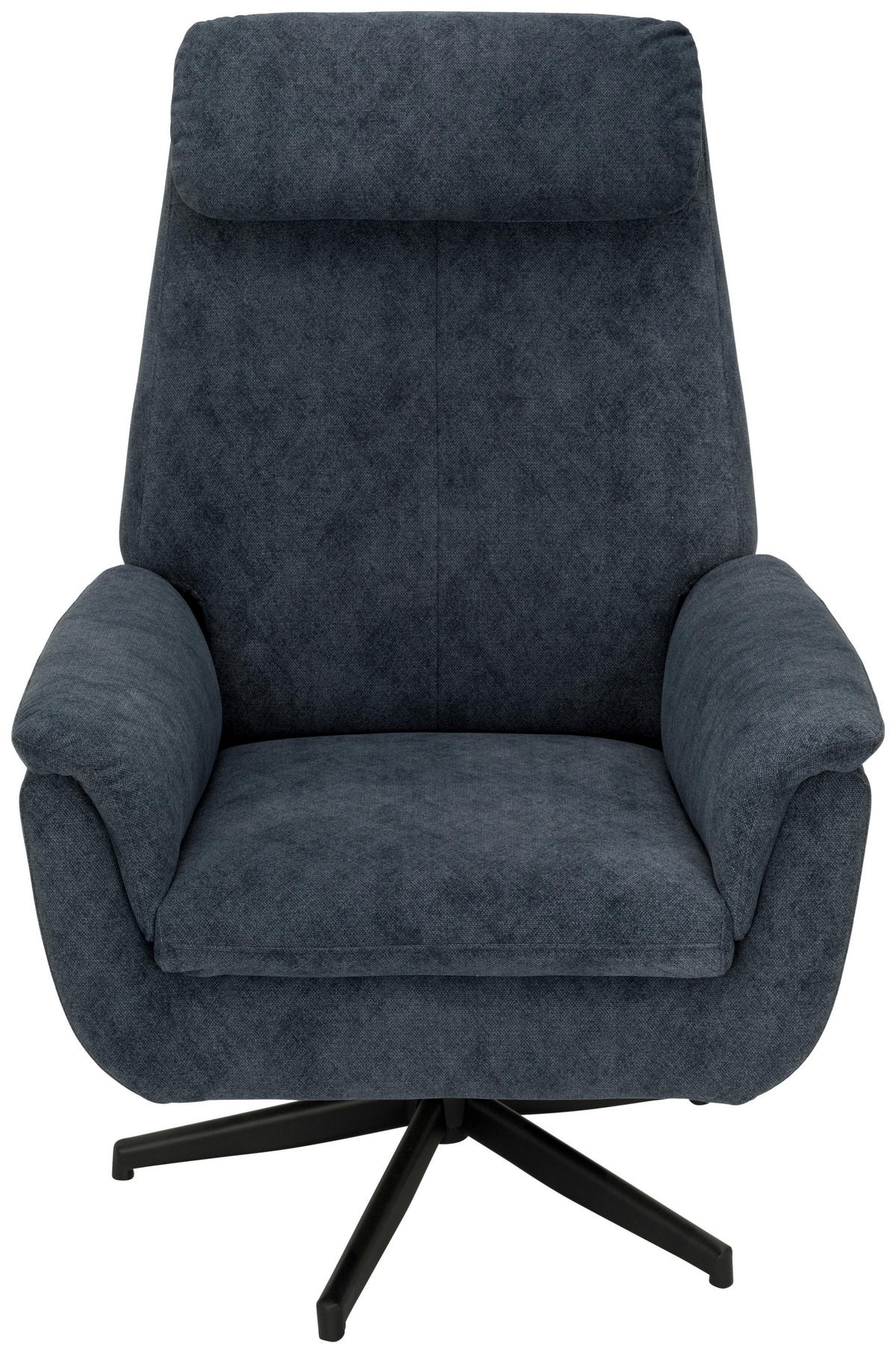 RELAXSESSEL Flachgewebe    - Blau/Schwarz, Design, Textil/Metall (77/105/90cm) - MID.YOU