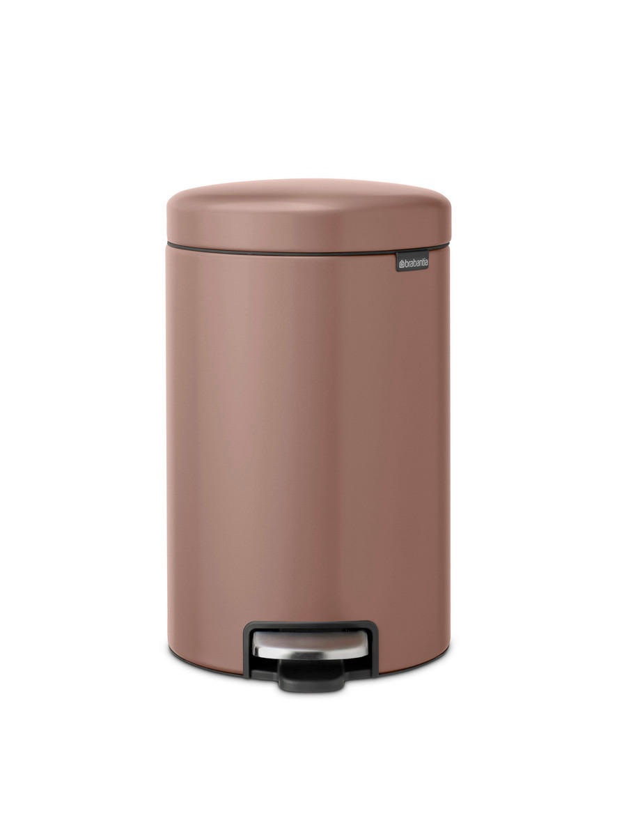 TRETEIMER 12 l  Metall  - Taupe/Anthrazit, Basics, Kunststoff/Metall (25,1/41,1/33,8cm) - Brabantia