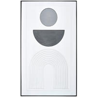 SLIKA NA PLATNU     70/120 cm       - bijela/siva, Design, drvo/tekstil (70/120cm) - Monee