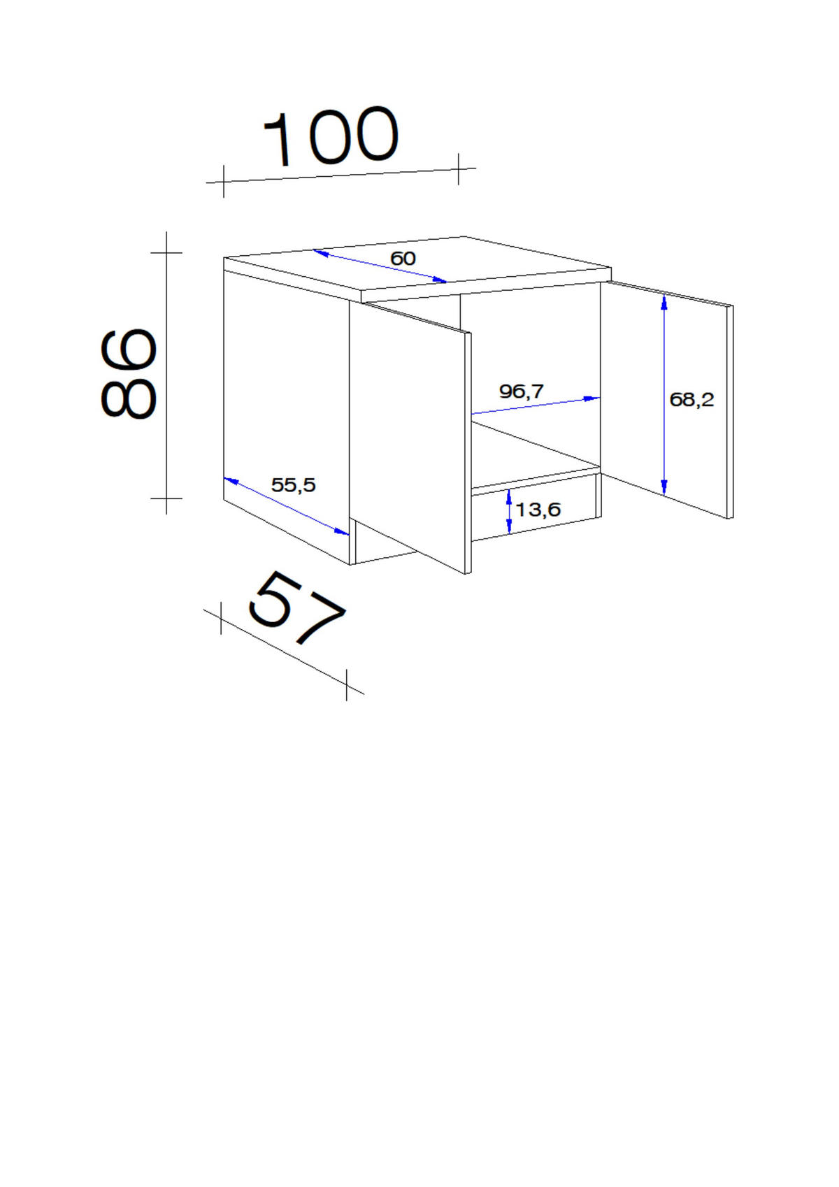 SPÜLENUNTERSCHRANK 100/86/60 cm  in Kaschmir  - Kaschmir/Edelstahlfarben, MODERN, Holzwerkstoff/Metall (100/86/60cm) - FlexWell
