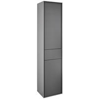 HOCHSCHRANK 40/180/35 cm  - Anthrazit, MODERN, Glas/Holzwerkstoff (40/180/35cm) - Welnova
