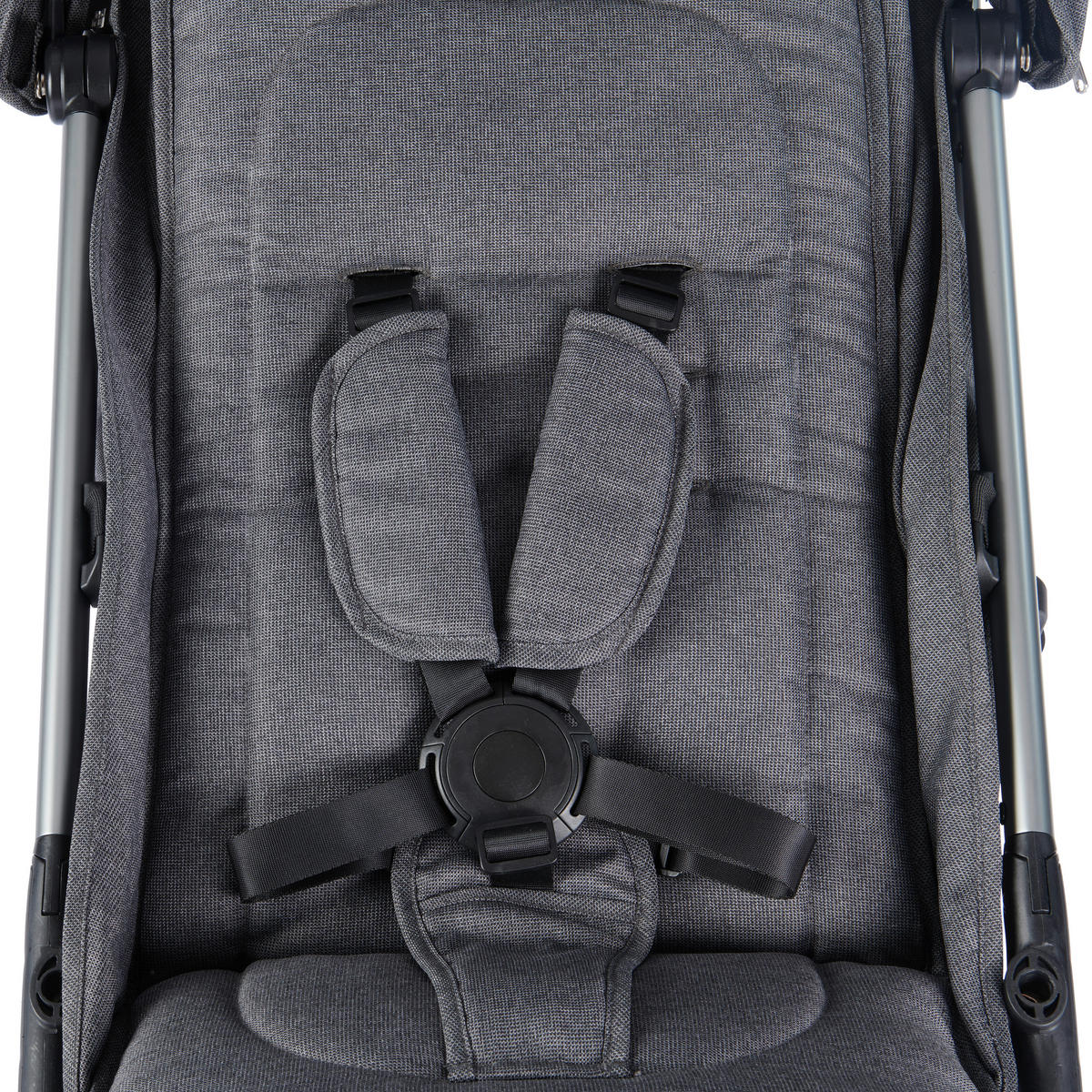 BUGGY  - Alufarben/Grau, Trend, Textil/Metall (58/108/86cm) - Jimmylee