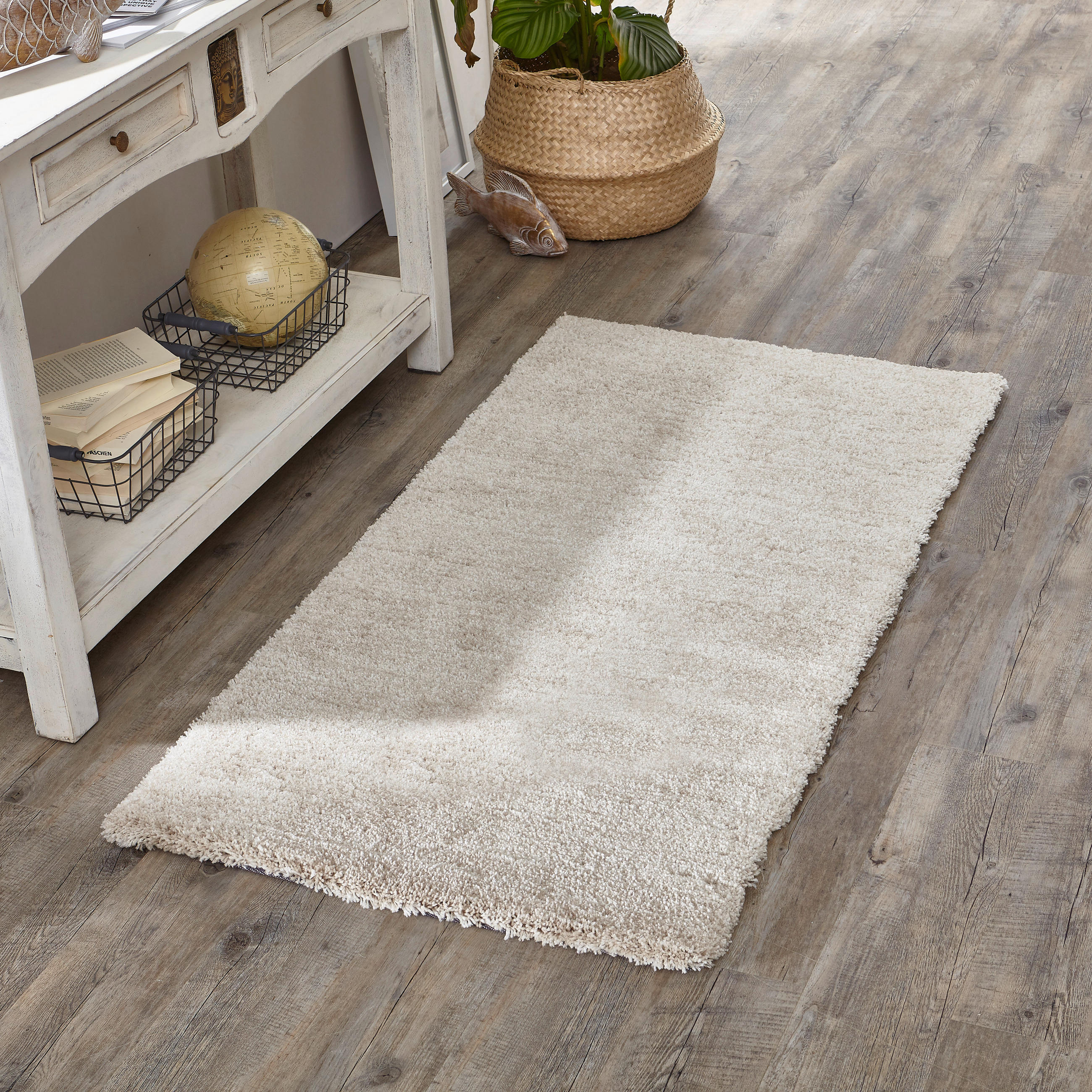 HOCHFLORTEPPICH 70/140 cm Relaxx Weiß  - Weiß, Basics, Textil (70/140cm) - Esprit