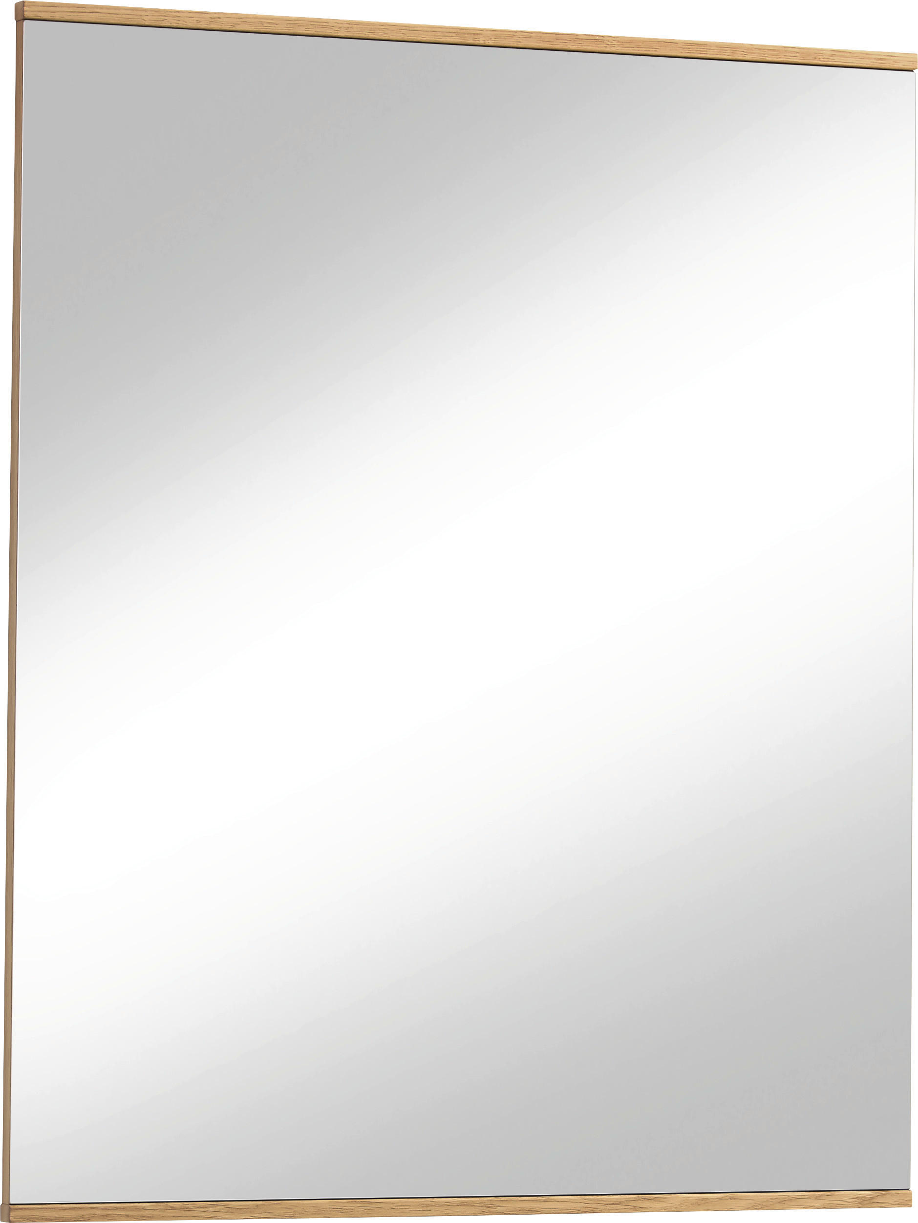 Thumbnail - Garderobe, Weiß, Eiche, Holz, Glas, 3-teilig, Eiche, Balkeneiche, furniert, teilmassiv, 140x195x37 cm, Goldenes M, Made ...