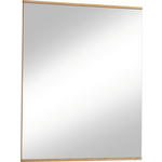 WANDSPIEGEL 68/82/2,1 cm  - Eichefarben, Natur, Glas/Holz (68/82/2,1cm) - Novel