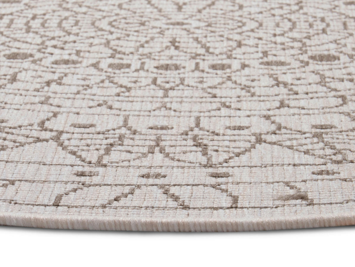OUTDOORTEPPICH 240 cm Twin Creme, Cappuccino  - Creme/Cappuccino, Design, Kunststoff (240cm)