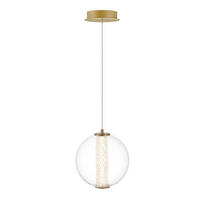 LED-HÄNGELEUCHTE 22/30/235 cm    - Goldfarben, Basics, Glas/Metall (22/30/235cm) - Elstead Lighting