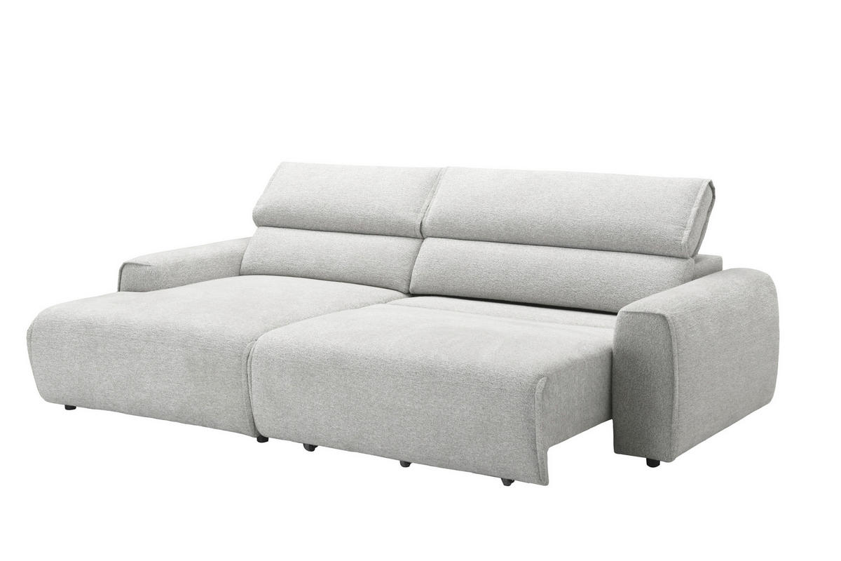 ECKSOFA  Chenille Beige  - Beige/Schwarz, Design, Kunststoff/Textil (160/258cm) - Livetastic