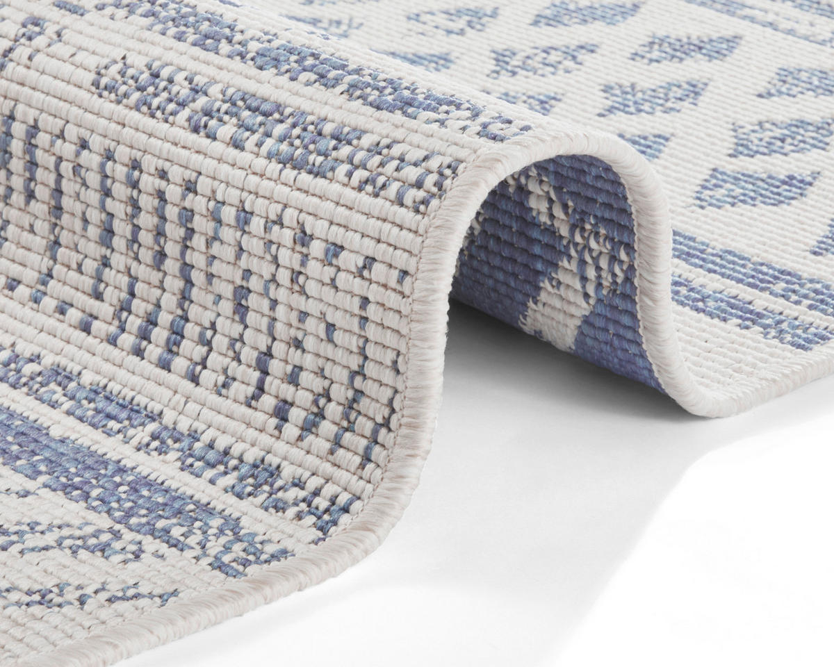 LÄUFER 80/350 cm Twin Supreme  - Blau/Creme, Design, Kunststoff (80/350cm)