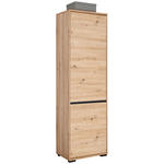 GARDEROBENSCHRANK  in 60/195/38 cm  - Anthrazit/Schwarz, MODERN, Holzwerkstoff (60/195/38cm) - Xora