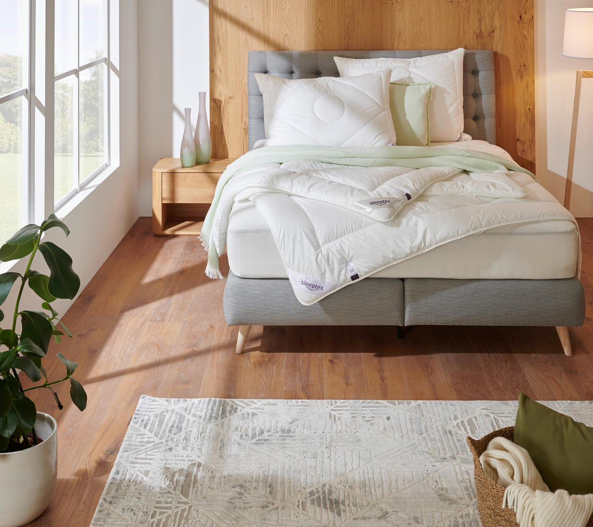 EGÉSZ ÉVES PAPLAN 140/200 cm  - fehér, Basics, textil (140/200cm) - Sleeptex