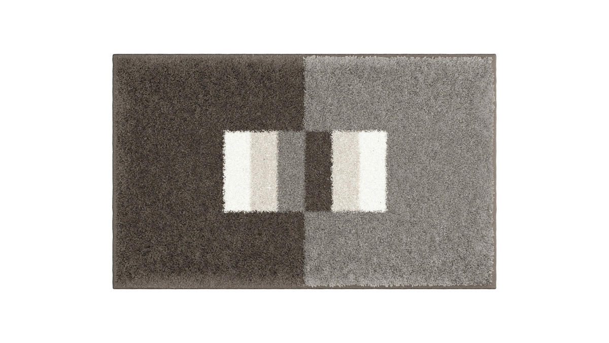 BADEMATTE Grund Taupe 60/90 cm  - Taupe, Basics, Kunststoff/Textil (60/90cm) - Grund