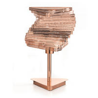 TISCHLEUCHTE Modern, Industrial 25/40 cm    - Kupferfarben, Design, Metall (25/40cm)