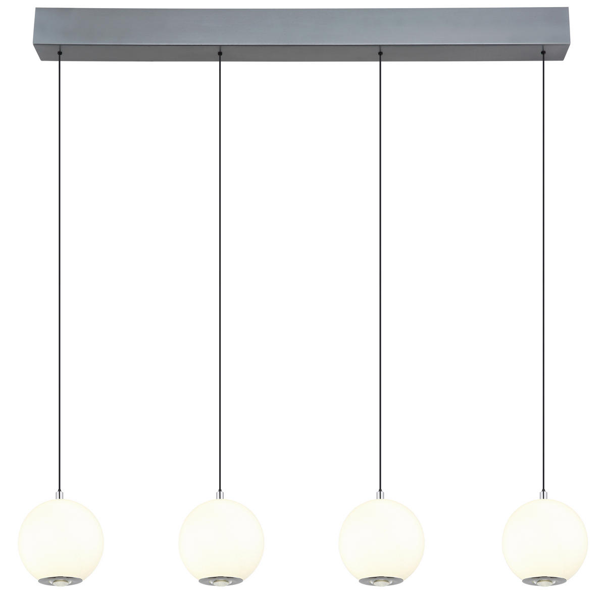 VISEČA LED-SVETILKA  SIMMONS //3000, 4000, 6000 K/230 V/ - barve kroma/siva, Konvencionalno, kovina/umetna masa (99/15/150cm) - Globo