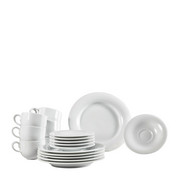 KAFFEESERVICE 18-teilig - Weiß, Basics, Keramik - Novel