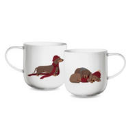 BECHER coppa xmas    - Bordeaux/Braun, KONVENTIONELL, Keramik (9,2/9,5cm) - ASA