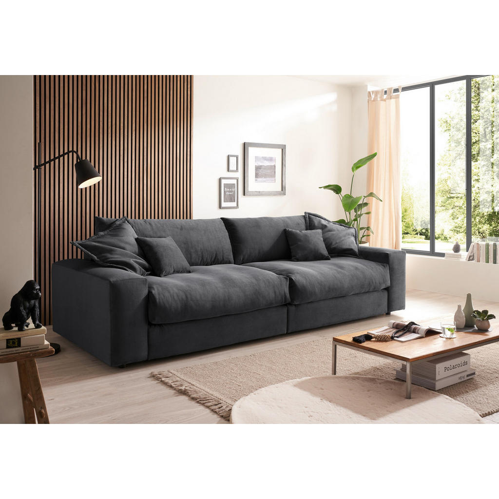 Canapea Bigsofa, textil, antracit