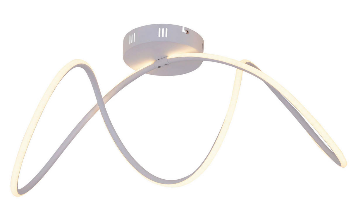 LED-DECKENLEUCHTE Odrive   - Weiß, Design, Kunststoff/Metall (28/67cm) - Näve