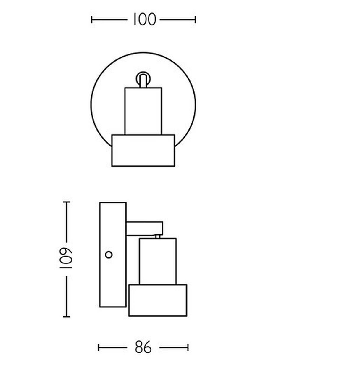 LED REFLEKTOR  - zlatne boje/crna, Basics, metal (11 cm/10 cm/9 cmcm) - Philips