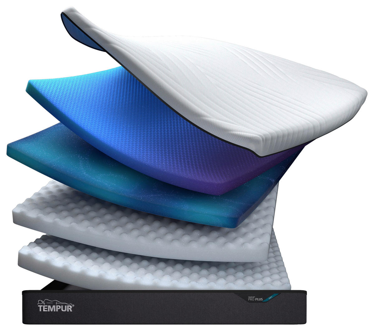 POLSTERBEZUG FÜR SHAPE QUEEN 32/61-64 cm  - Blau, Basics, Textil (32/61-64cm) - Tempur