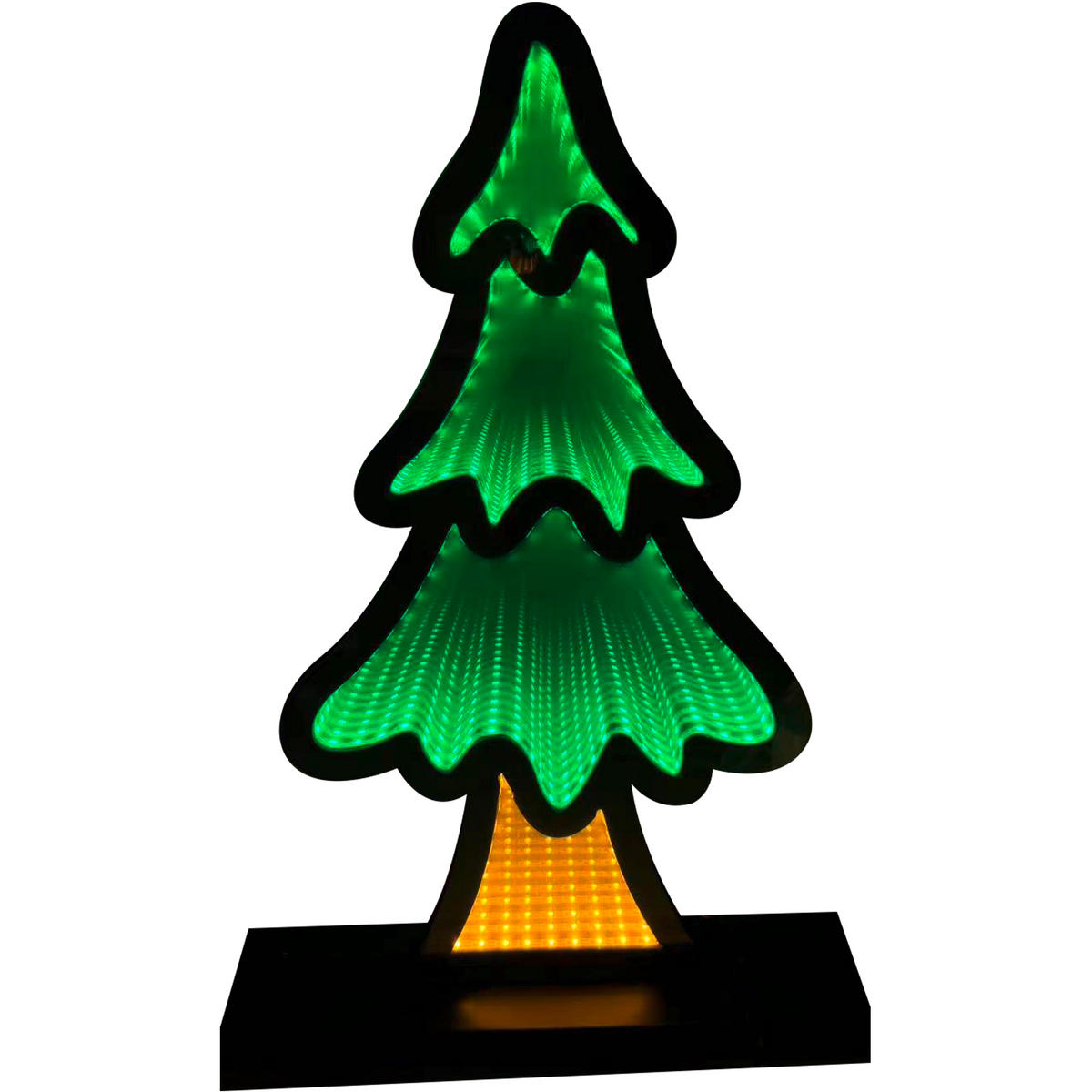 DEKOBAUM  - Schwarz/Orange, LIFESTYLE, Holzwerkstoff/Kunststoff (23/43,5/7cm) - X-Mas