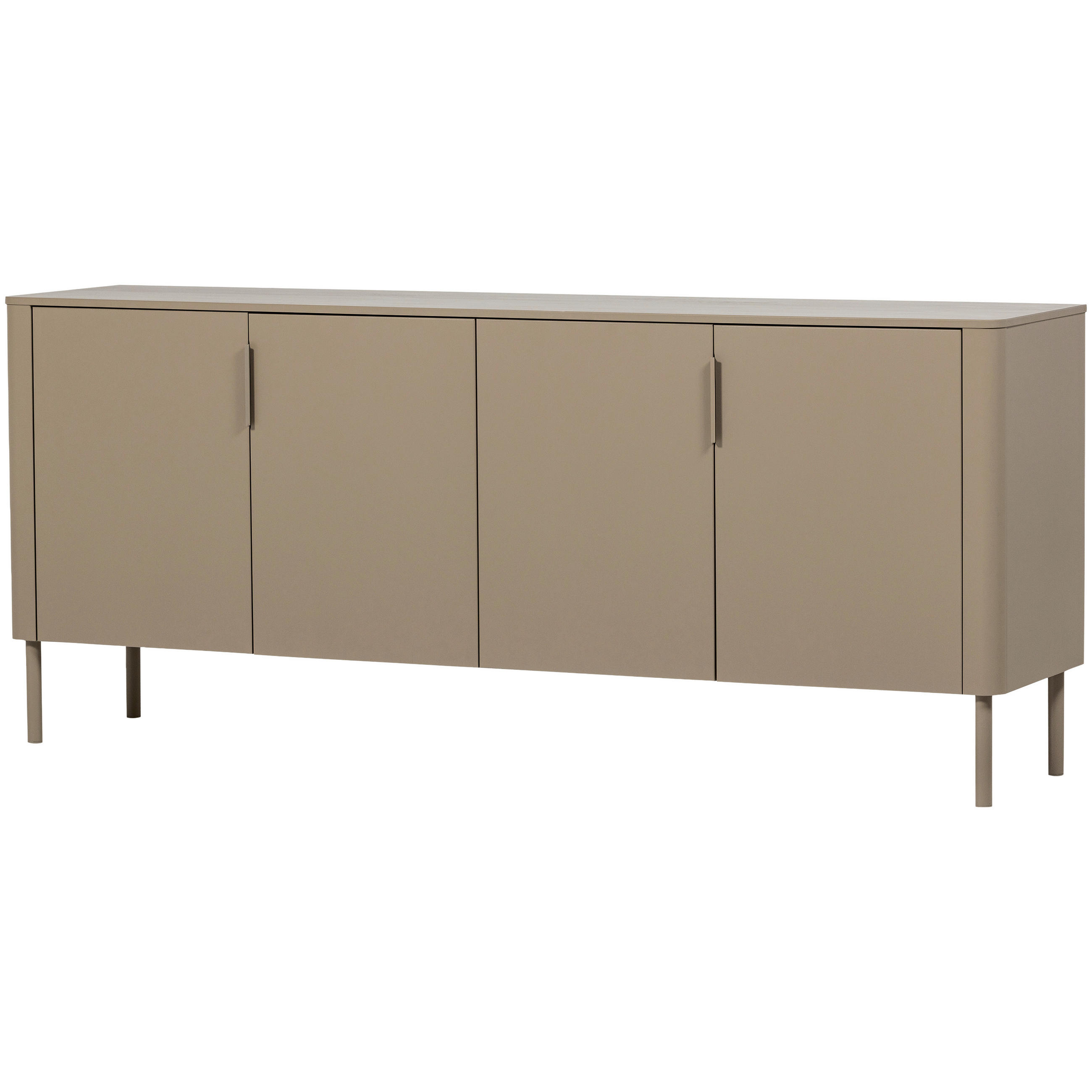 SIDEBOARD 201/85/44 cm  - Schlammfarben/Schwarz, Design, Holz/Metall (201/85/44cm) - Livetastic