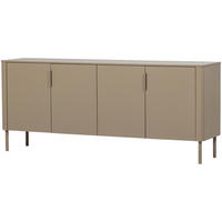 SIDEBOARD 201/85/44 cm  - Schlammfarben/Schwarz, Design, Holz/Metall (201/85/44cm) - Livetastic
