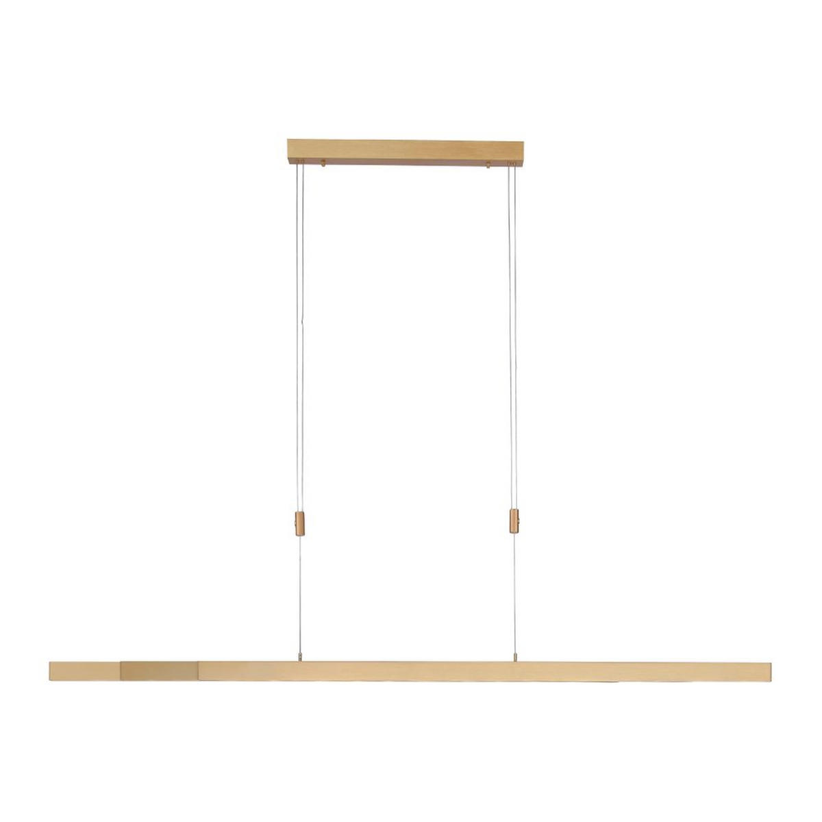 LED-HÄNGELEUCHTE 120-179/5,5/180 cm    - Messingfarben, Design, Metall (120-179/5,5/180cm) - Paul Neuhaus
