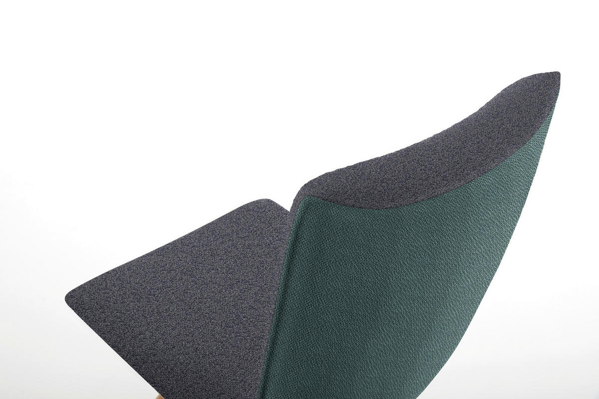 STUHL  in Flachgewebe  - Eichefarben/Dunkelgrau, Design, Holz/Textil (48/91/63cm) - Koinor
