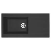SPÜLE DENVER100X501BS  - Schwarz, Trend, Glas/Kunststoff (100/19,8/50cm) - Respekta