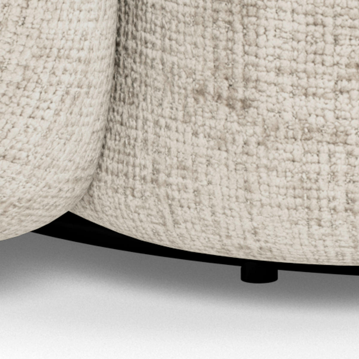 SESSEL in Chenille Beige  - Beige/Schwarz, MODERN, Textil/Metall (81/76/83cm) - Livetastic