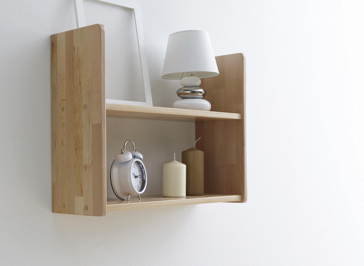 WANDREGAL Buche massiv Buchefarben  - Buchefarben, Basics, Holz (60/45/20cm) - MID.YOU