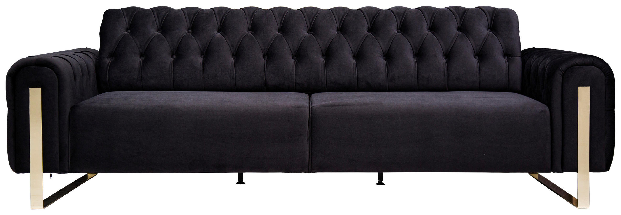 Carryhome 3-Sitzer-Sofa Schwarz 264x90x97 cm