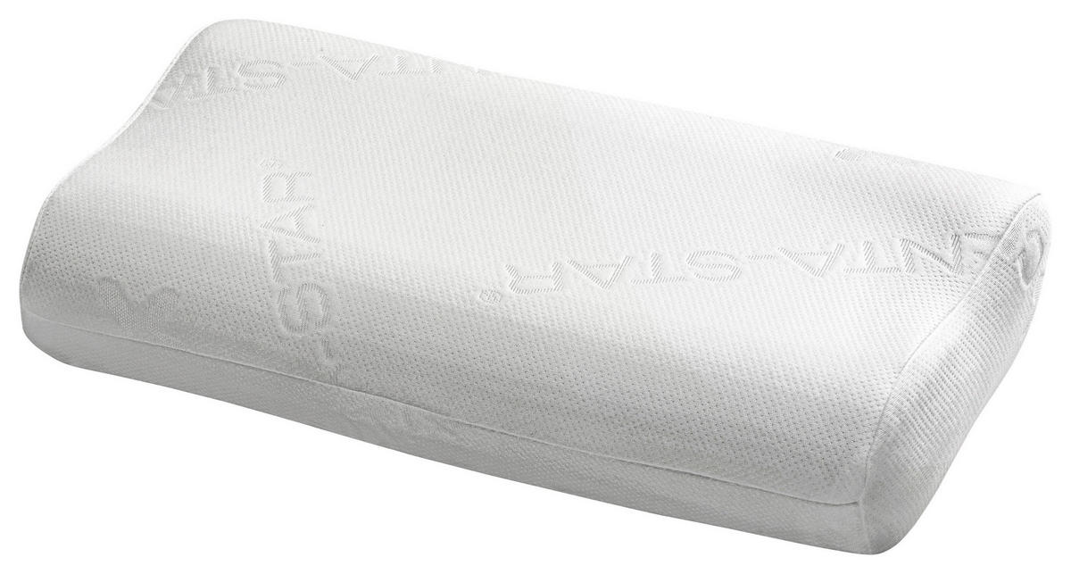 NACKENSTÜTZKISSEN 64/32 cm Respire Exquisit  - Weiß, Basics, Textil (64/32cm) - Centa-Star