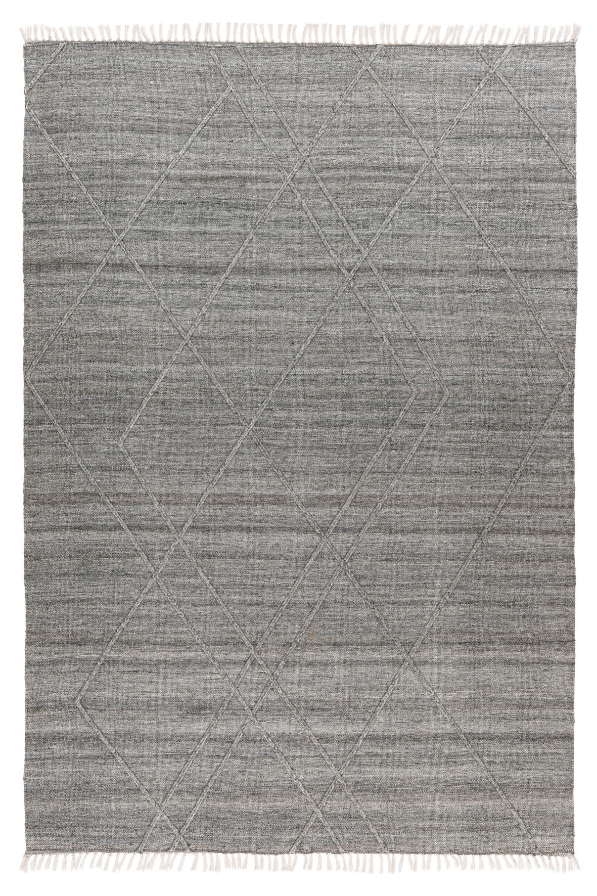 FLACHWEBETEPPICH 80/150 cm My Dakar Grau  - Grau, Basics, Textil (80/150cm) - Obsession