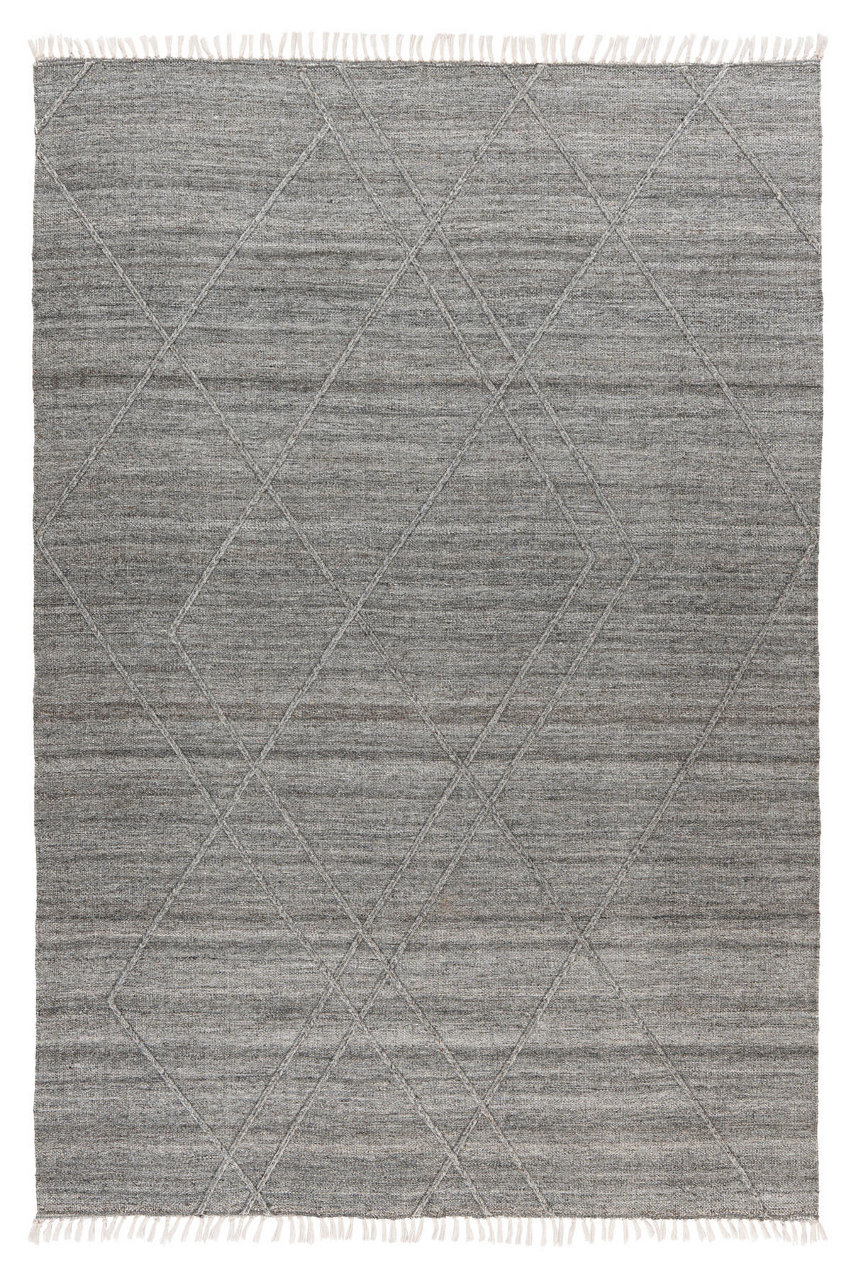 FLACHWEBETEPPICH 80/150 cm My Dakar Grau  - Grau, Basics, Textil (80/150cm) - Obsession