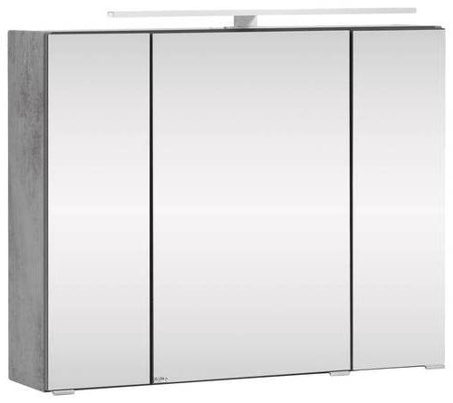 SPIEGELSCHRANK 80/64/20 cm  - Edelstahlfarben/Grau, KONVENTIONELL, Glas/Holzwerkstoff (80/64/20cm) - Held