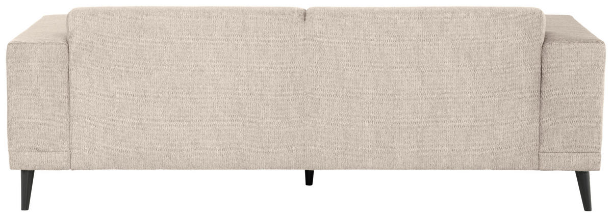 3-SITZER-SOFA OSLO_LZ Webstoff Beige  - Beige/Schwarz, Design, Holz/Textil (218/77/93cm) - MID.YOU