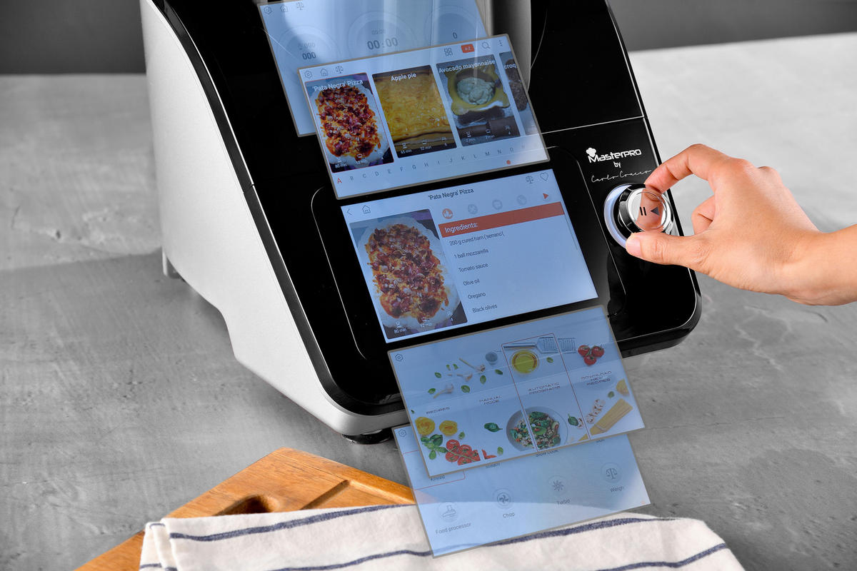 MULTICOOKER BY CARLO CRACCO  - Silberfarben/Schwarz, Trend, Metall (33.8/57/47.7cm)