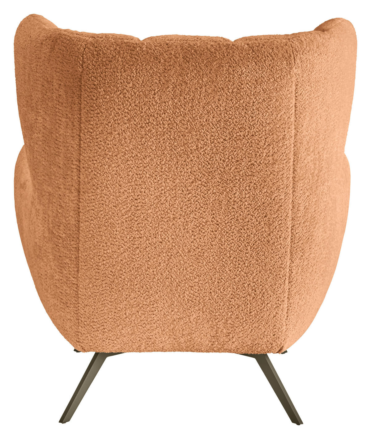 CHESTERFIELD-SESSEL Chenille Rostfarben  - Rostfarben/Schwarz, MODERN, Textil/Metall (100/94/95cm) - Pure Home Lifestyle