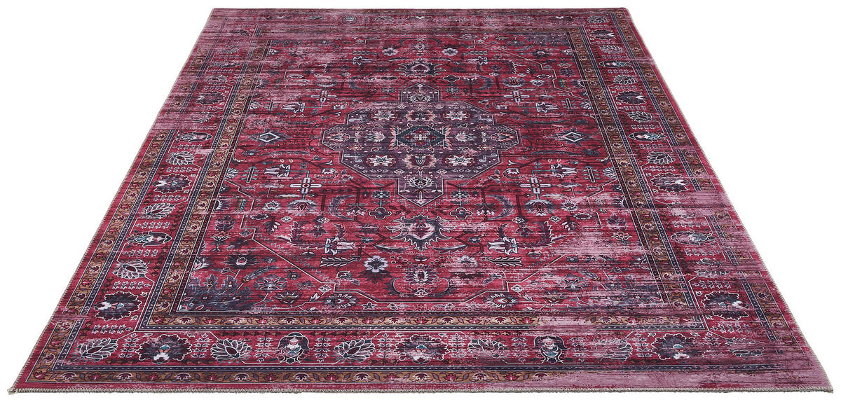 VINTAGE-TEPPICH 130/200 cm Bordeaux  - Bordeaux, Trend, Textil (130/200cm) - Novel