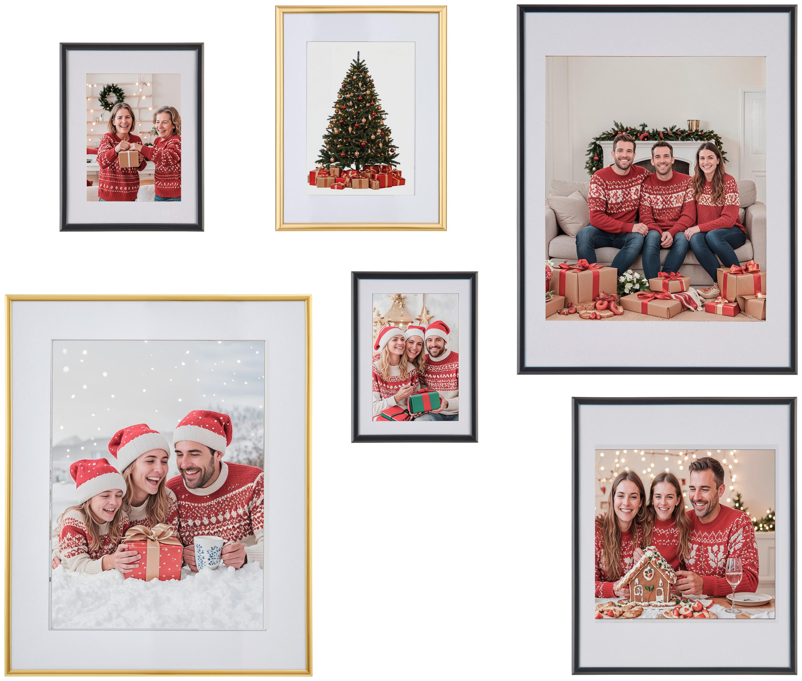 RÁM NA OBRAZY, 1 foto 24 cm x 30 cm - čierna, Basics, plast/sklo (31,2/25,2cm)