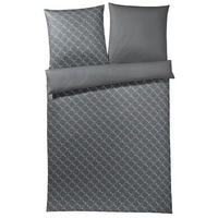 WENDEBETTWÄSCHE Cornflower Gradiant Makosatin 155/220 cm  - Graphitfarben, Basics, Textil (155/220cm) - Joop!