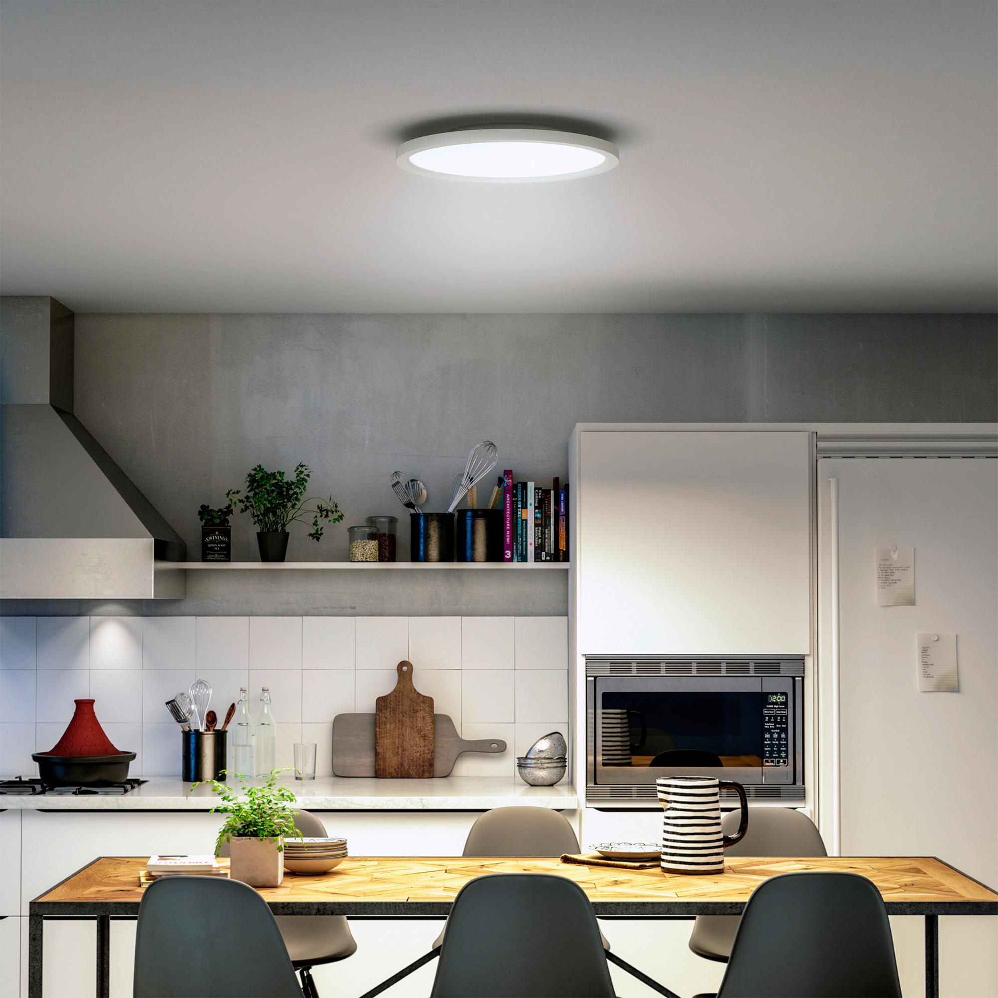 LED-DECKENLEUCHTE  Smart 39,5/39,5/4,7 cm   - Weiß, Basics, Metall (39,5/39,5/4,7cm) - Philips HUE